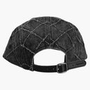 Supreme Punched Denim Camp Cap Black