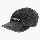 Supreme Punched Denim Camp Cap Black
