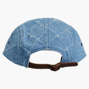 Supreme Punched Denim Camp Cap Washed Indigo