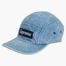 Supreme Punched Denim Camp Cap Washed Indigo