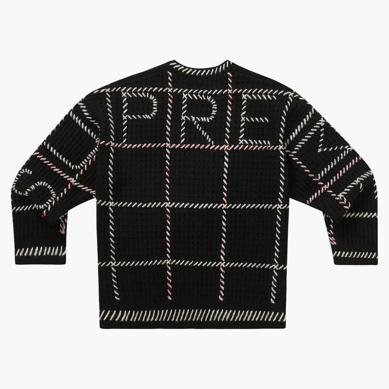 Supreme Quilt Stitch tröja svart