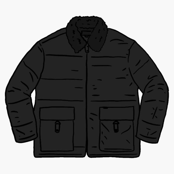 Nejvyšší prošívaná bunda lemovaná Cordura černá
