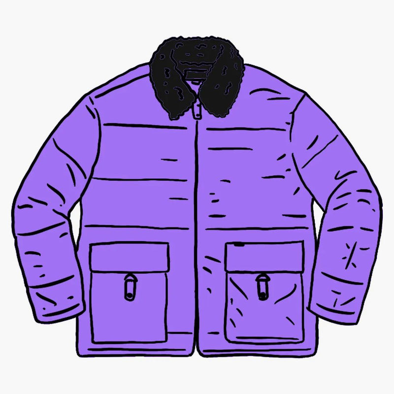 Supreme acolchada Cordura chaqueta forrada púrpura