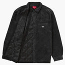 Nejvyšší prošívaná košile Corduroy Black