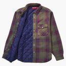 Supreme Quilted Flannel Snap Shirt Green