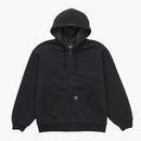 Supreme Quilted Hooded Sweatshirt Black