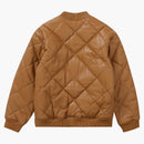Supreme Quilted Leather Work Jacket Tan