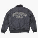 Supreme Quilted Nylon Tanker Jacket Black