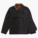 Högsta quiltade paisley jacka svart