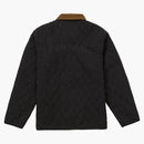 Högsta quiltade paisley jacka svart