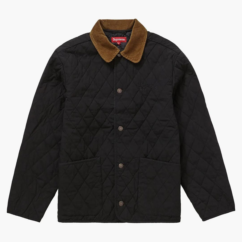 Supreme Quilted Paisley Jacket Black