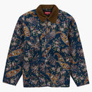 Supreme Quilted Paisley Jacket Navy Paisley