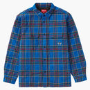 Supreme Quilted Plaid Flannel Shirt Dusty Royal