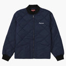 Supreme Avsluta din jobb quiltade arbetsjacka blå