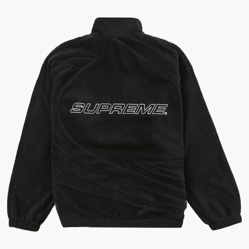 Sacou de fleece de curse supremă neagră