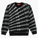 Högsta radiella crewneck svart