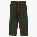 Supreme Radial Embroidered Loose Fit Jean Brown