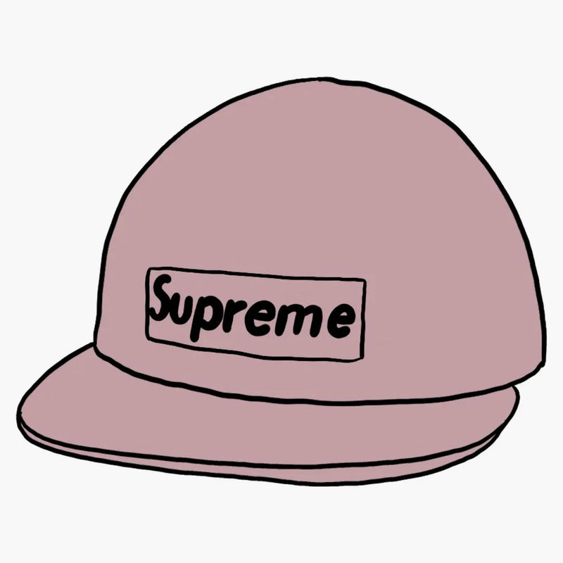 Supreme Raffia Camp Cap Purple
