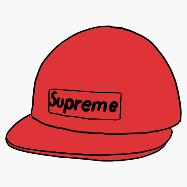 Supreme Raffia Camp Cap Red