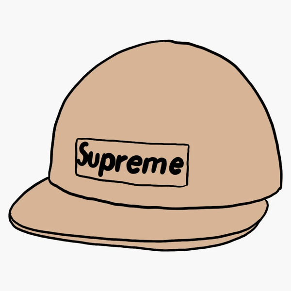 Supreme Raffia Camp Cap Tan