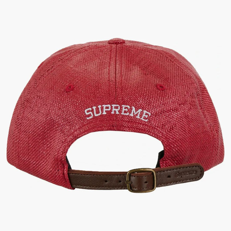 Supreme Raffia S Logo 6-panel Red