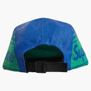 Supreme Raffia Woven Logo Camp Cap Blue