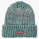 Supreme Rainbow Knit Loose Gauge Beanie Dark Green