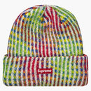 Supreme Rainbow Knit Loose Gauge Beanie (fw21) White