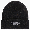 Supreme Rainbow Speckle Beanie (FW22) Black