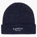 Supreme Rainbow Speckle Beanie (fw22) Navy