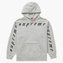 Supreme raised embroidery hooded sweatshirt Heather gray