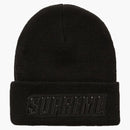 Supreme raised patent logo beanie black