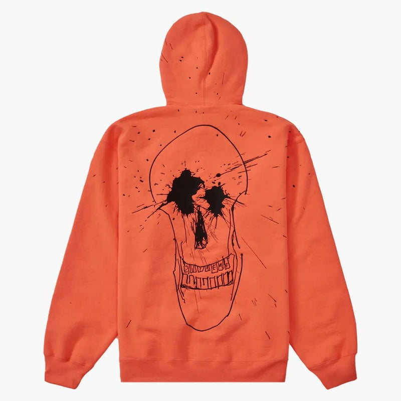 Nejvyšší ralph Steadman lebka s kapucí mikina meruňka