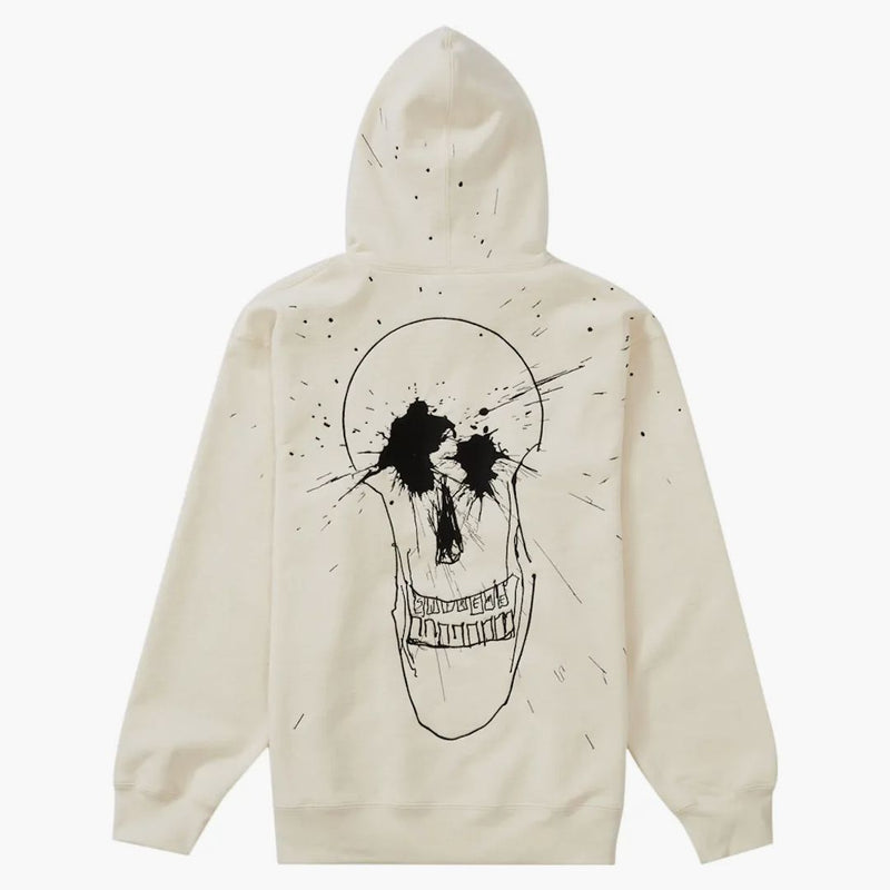 Supreme Ralph Steadman Skull Hooded Sweatshirt Natural