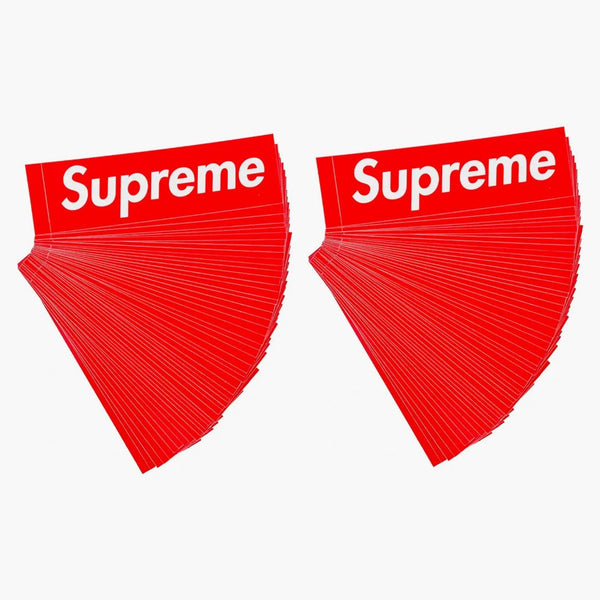 Supreme Red Box Logo 100x Sticker Lot