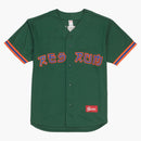 Supreme red rum baseball jersey Dark Green