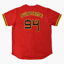Supreme red rum baseball jersey red