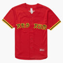 Supreme red rum baseball jersey red