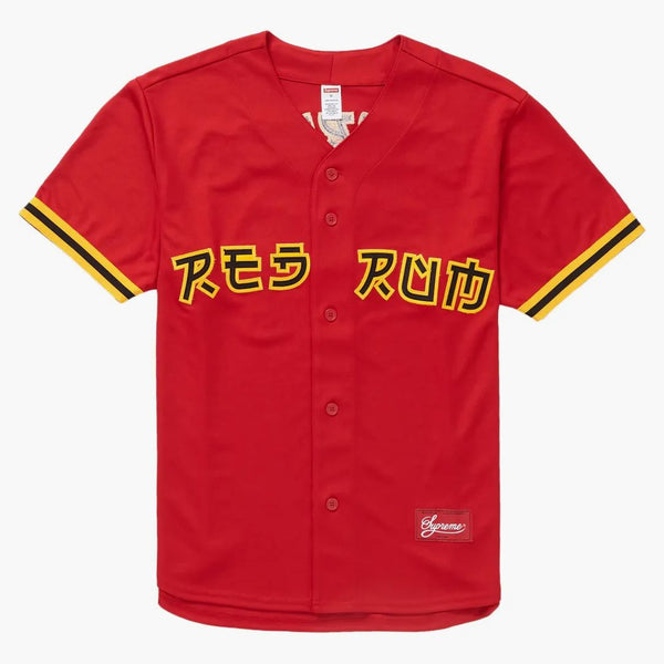 Supreme Red Rum Baseball Jersey Red