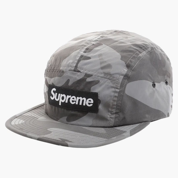 Nejvyšší reflexní camo camp cap šedá