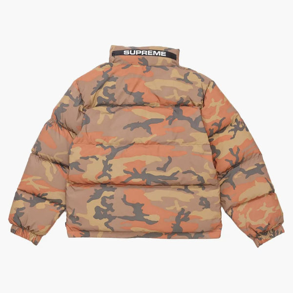 Supreme Reflective Camo Down Jacket Orange Camo