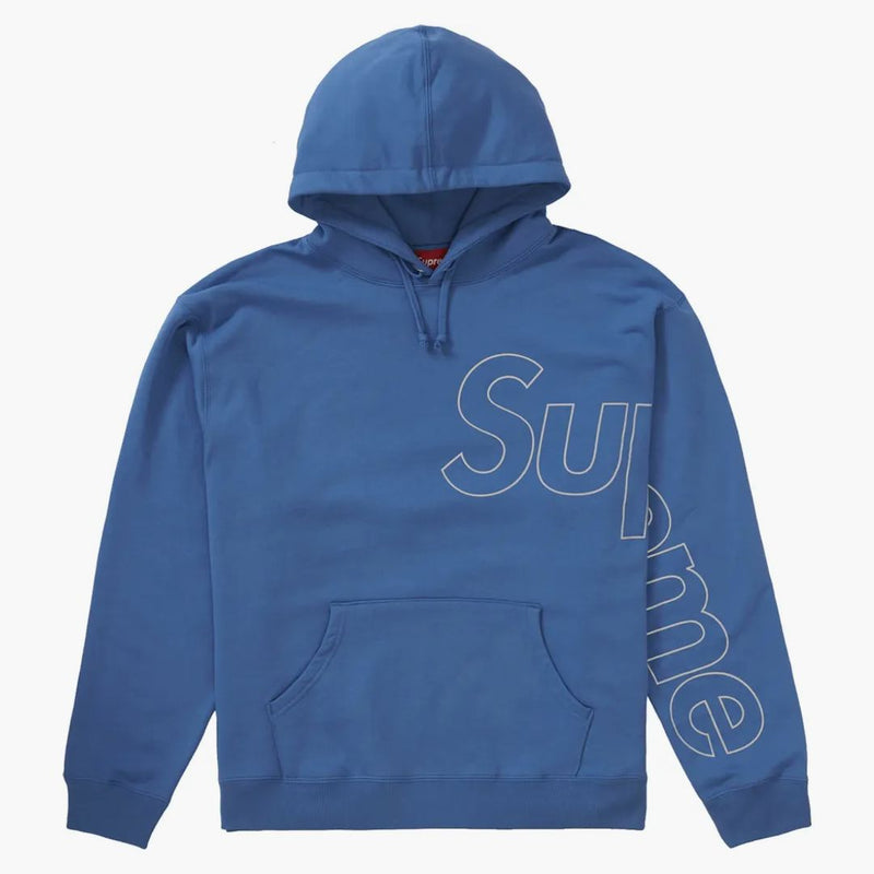 Supreme Reflective Hooded Sweatshirt Pale Royal