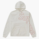 Supremia sudadera con capucha reflectante blanca