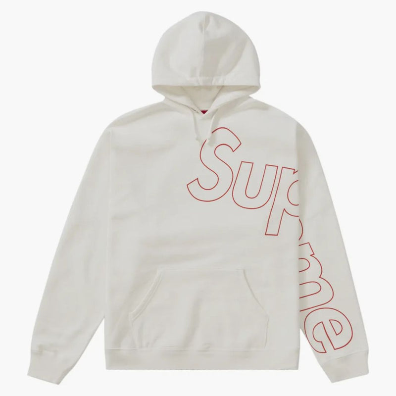 Supreme Reflective Hooded Sweatshirt White