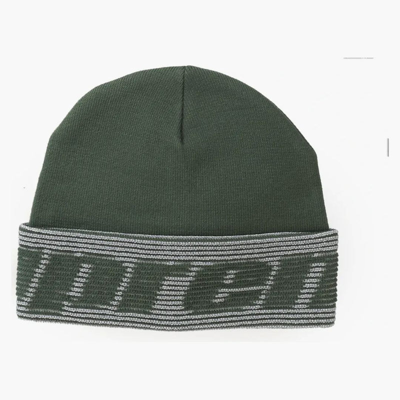 Nejvyšší reflexní Jacquard Beanie Dark Green