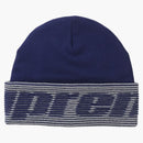 Supreme Reflective Jacquard Beanie Navy
