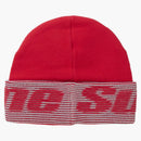 Supreme Reflective Jacquard Beanie Red