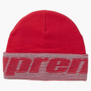 Supreme Reflective Jacquard Beanie Red