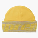 Supreme Reflective Jacquard Beanie Mustard