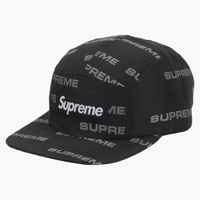 Reflective Jacquard Camp Cap Black